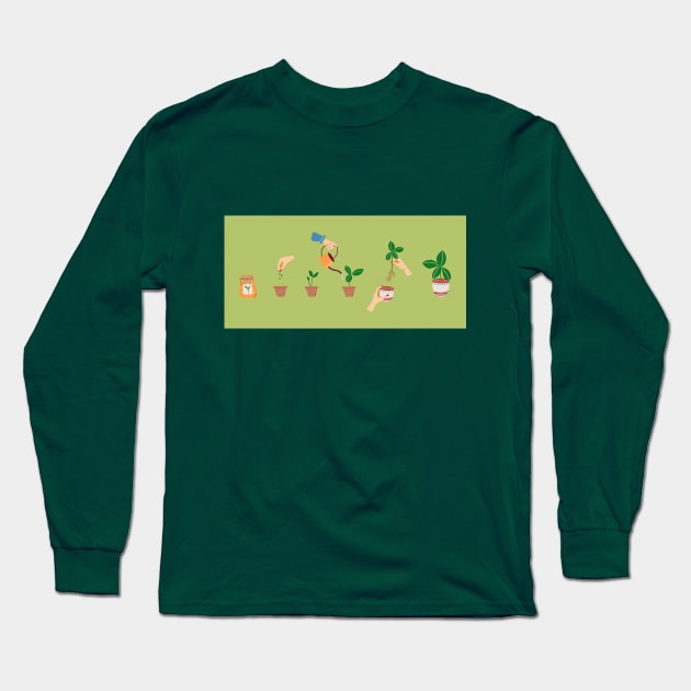 Plant growing stages Long Sleeve T-Shirt by DanielK